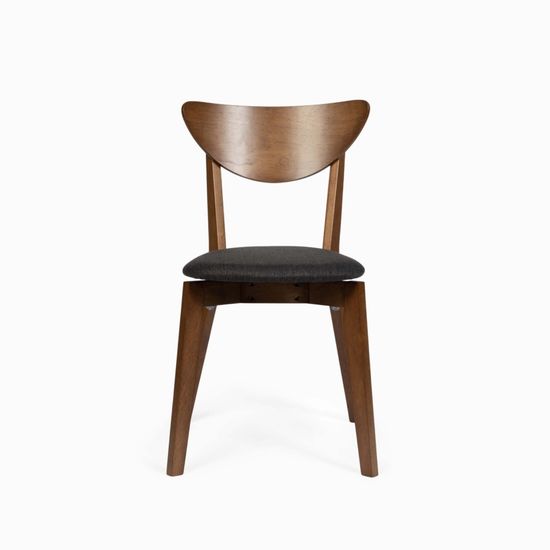 Стул Naida деревянный и черная ткань 