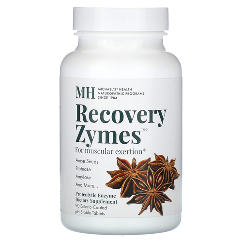Michael's Health, Recovery Zymes, 90 таблеток с кишечнорастворимой оболочкой и стабильным уровнем pH