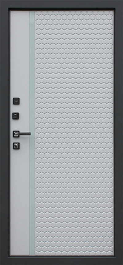 Стальная дверь "Мегаполис". Заказная модель.