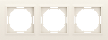 Рамка 3-я,  Wave матовый кремовый,  серия A07