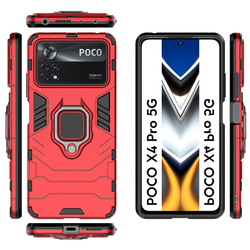 Противоударный чехол с кольцом Panther Case для Xiaomi Poco X4 Pro 5G