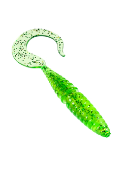 Приманка ZUB-TWIST  90мм(3,5")-5шт, (цвет 351) шартрез с блестками
