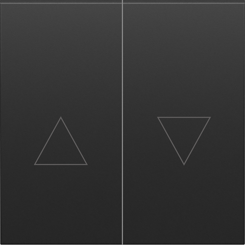 Клавиша 2-я со стрелками для жалюзи, черный графит, серия S08