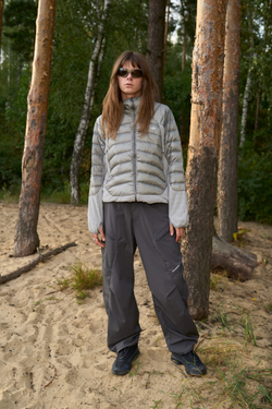 Куртка Nothomme Blue Pertex Quantum Diamond Shield Down Jacket "Light Green Gray"