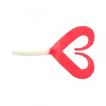 Твистер Yaman PRO Loop-Two размер 2inch цвет#05 White with red tail (1шт)