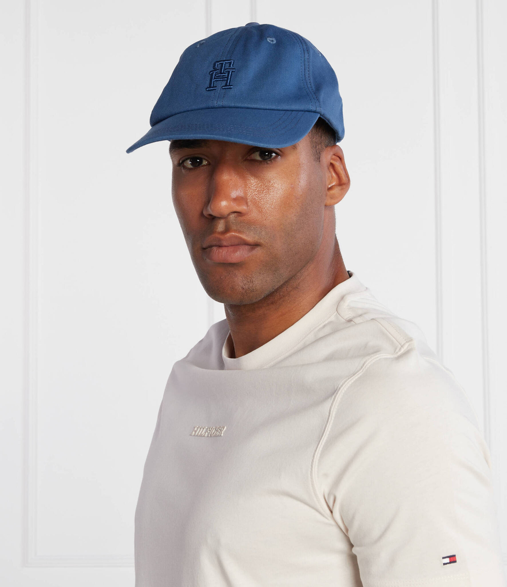 кепка th flag soft cap Tommy Hilfiger - голубой(AM0AM10860)