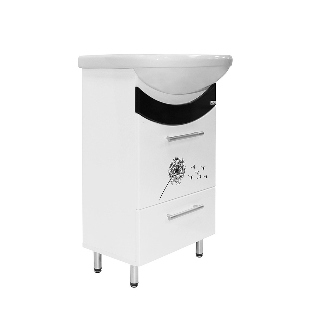 Тумба д/ванной "РАДУГА-50" ОДУВАНЧИК под раковину Уют-50 (Rosa)