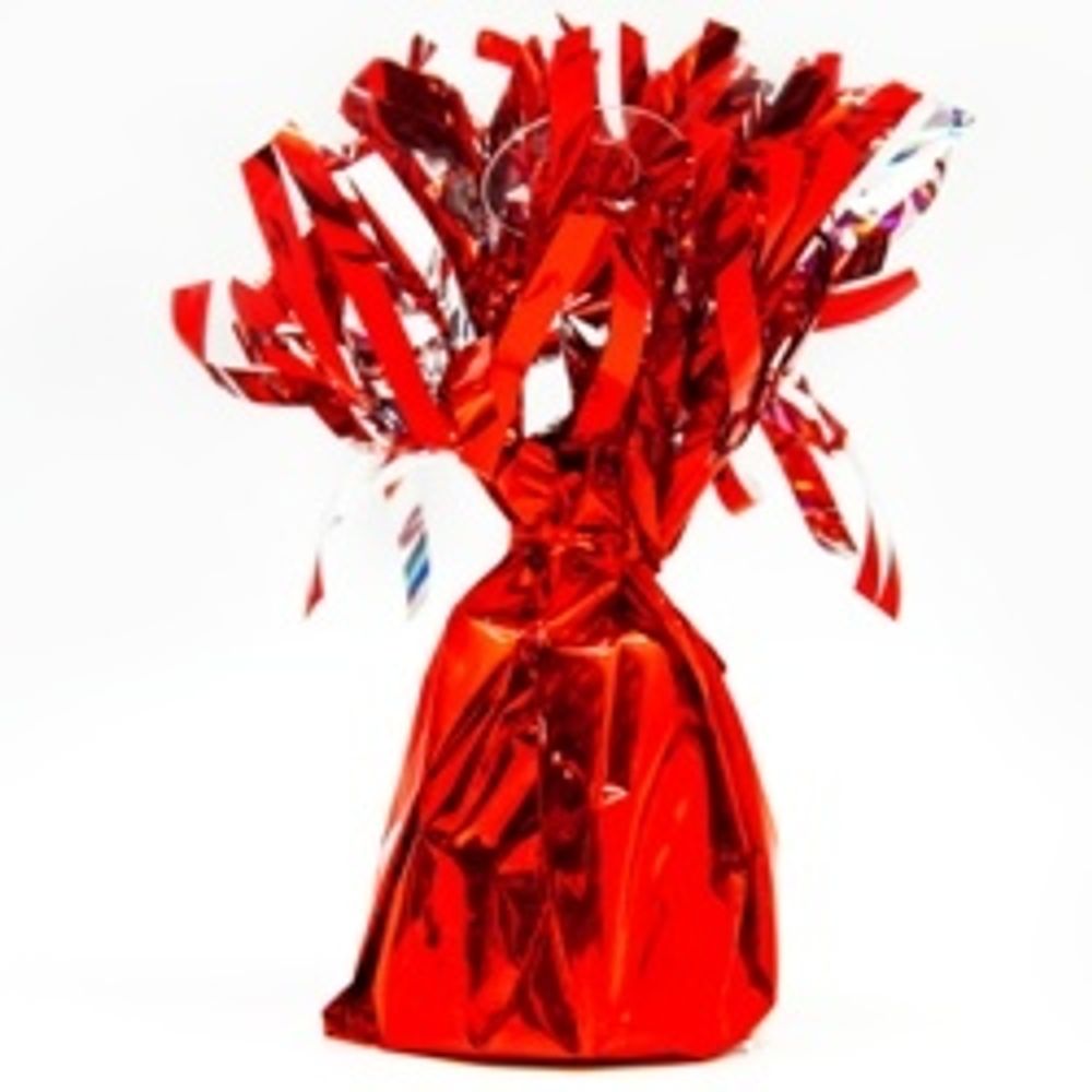 Грузик для шара, Конус, Красный, Металлик 140 гр. 1 шт.