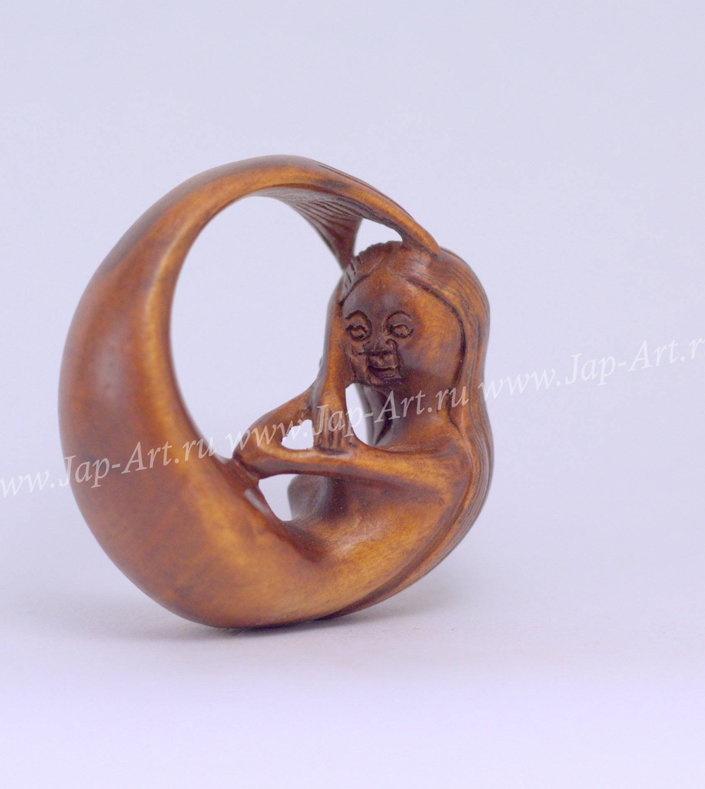 Нэцкэ Русалка круглая