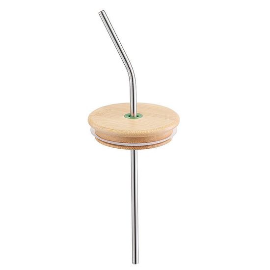 Термостакан стальной с трубочкой, 520 мл