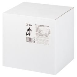 Садово-парковый светильник ЭРА НБУ 04-60-001 черный 4 гранный настенный IP44 Е27 max60Вт | Садово-парковые светильники