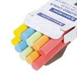 Мел цветной круглый мягкий 10 штук, 5 цветов, BRAUBERG