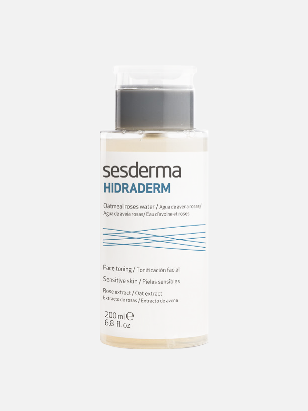 Тоник увлажняющий для лица с экстрактами овса и розы Hidraderm Oatmeal Roses Water, Sesderma, 200 мл