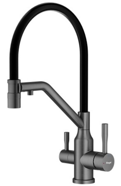 Смеситель для кухни со съемным изливом на магните и подключением фильтра питьевой воды R81.62.09