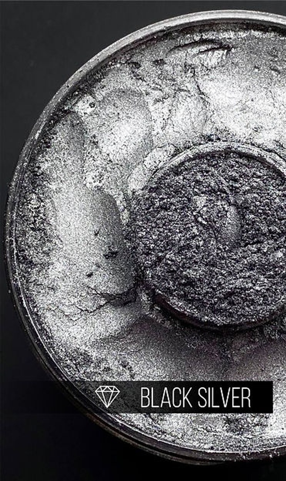 CraftPigments "Black Silver", темное серебро, 25мл