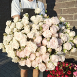 Букет  гигант из кустовы роз 19шт