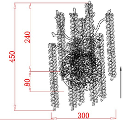 Светильник бра 30х45см Garda Decor серебряный