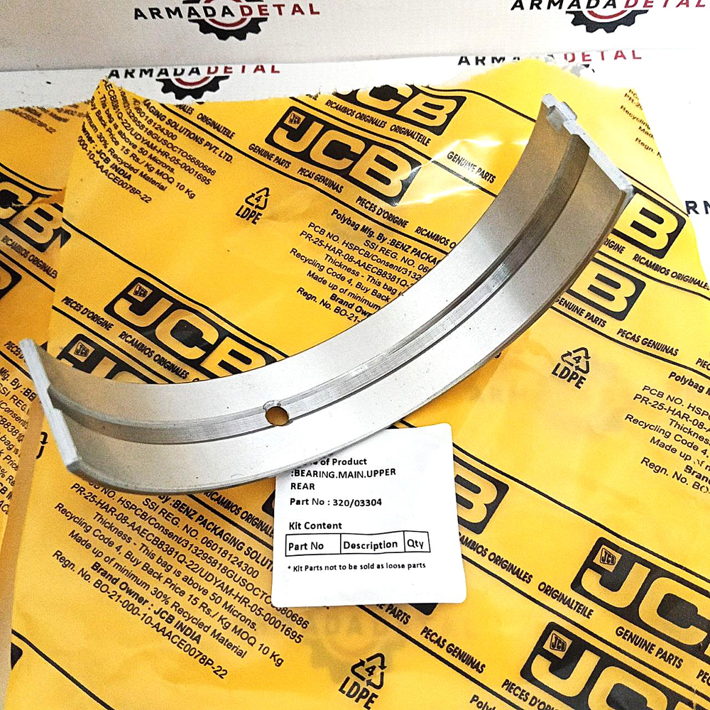 Комплект коренных вкладышей коленвала | 320/09473, 320/09335, 320/09253 | JCB