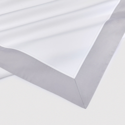 Постельное белье 2 спальное евро макси Сlaire&Caroll Frame белое с серым