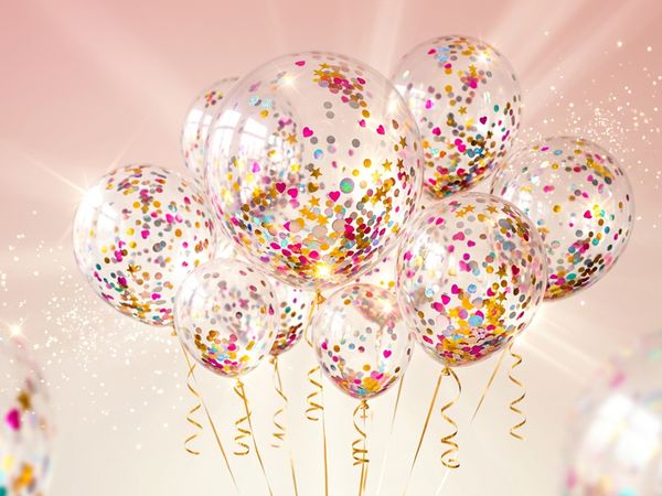 Шарики с конфетти