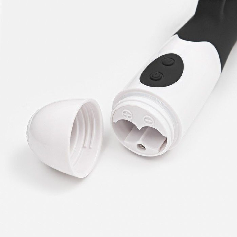 Черный вибратор-кролик WOW + 3 лубриканта в подарок (Цвет: черный)