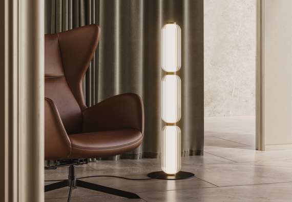 Торшер Elma 96 см, золотой