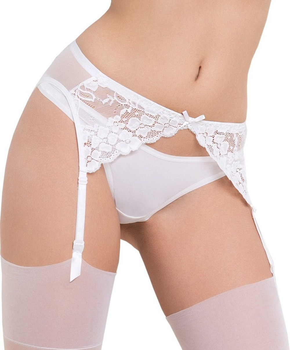 Кружевной пояс Daisy с подтяжками для чулок (Размер: XL) (Цвет: красный)