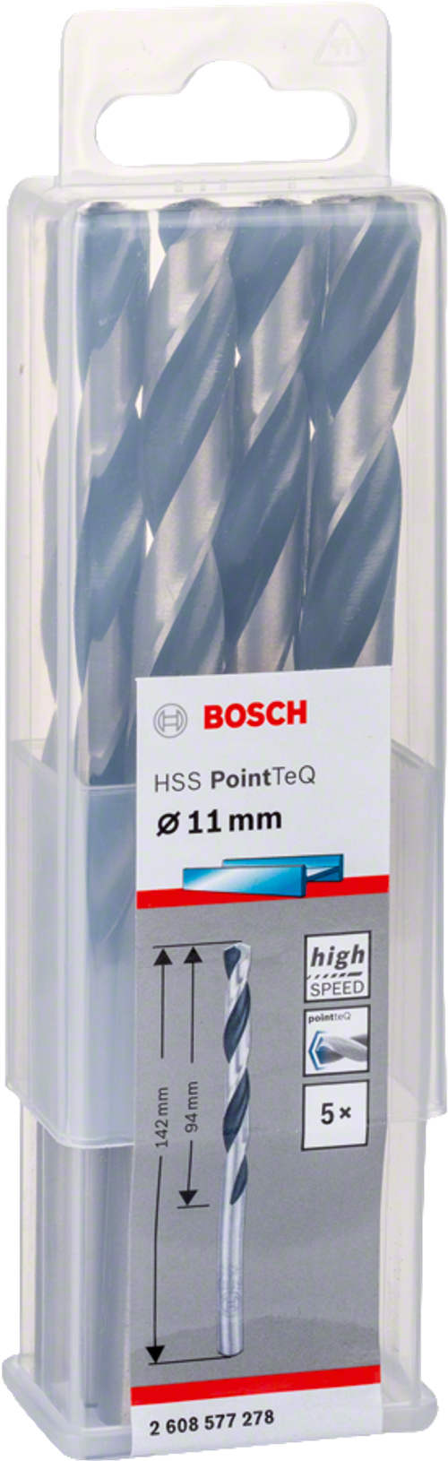 Сверло по металлу HSS  PointTeQ 11 мм BOSCH 2608577278