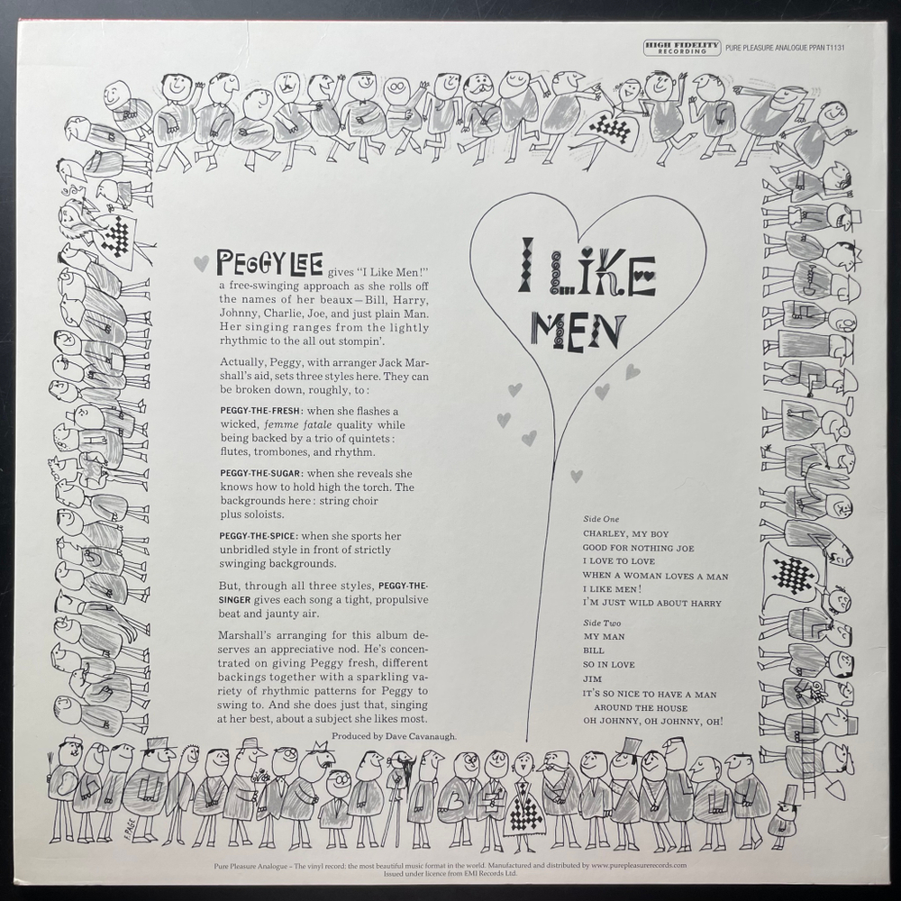 Peggy Lee ‎– I Like Men! (Англия 2009г.)