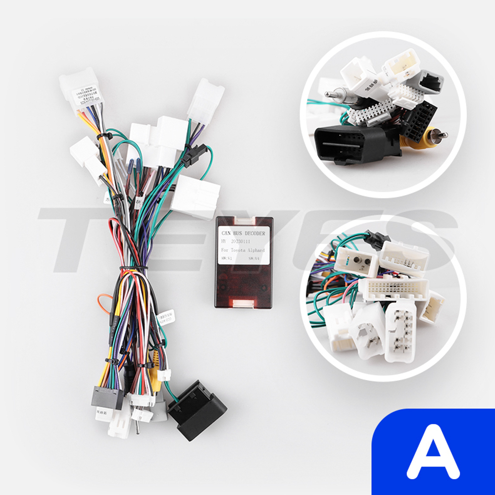 Магнитола для Toyota Alphard H20, Vellfire 2008-2014 (полочка над климатом) - Teyes LUX ONE ROUND монитор 12.3", Android 10, CarPlay, 4G SIM-слот