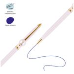 Ручка шариковая автоматическая MESHU "Pink jewel" синяя, 1,0мм