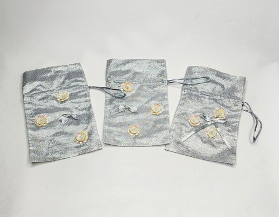 Мешок для подарков бирюза 20 шт