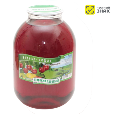 нектар ЯБЛОКО-ВИШНЯ (осв) 3л (1х4) СКО