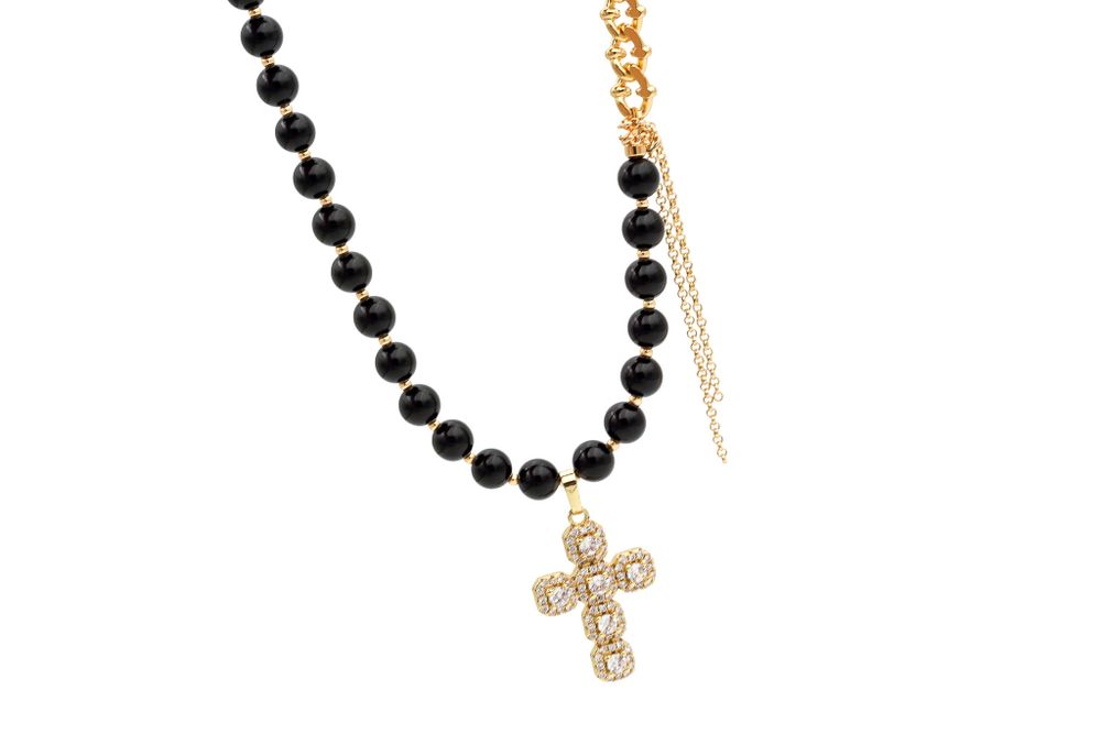 Колье Agata gold