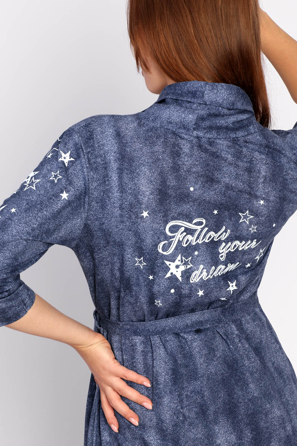 Комплект женский "ЗАБОТА" сорочка+халат модель КЖ 0244 кулирка