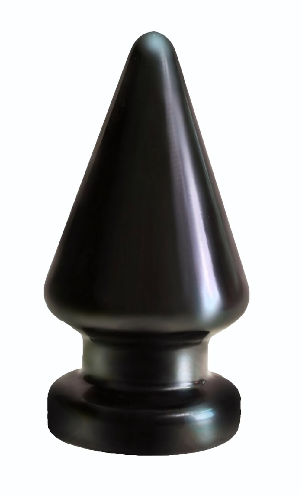 Чёрный анальный плаг большого размера MAGNUM 2 - 13 см. (Цвет: черный)