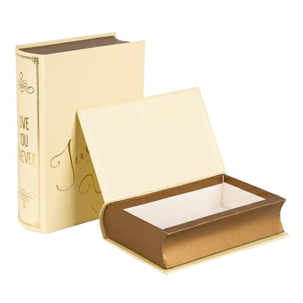 Набор/2шт "Книга" 16*21*5, 12*19*4см Just for You Кремовый