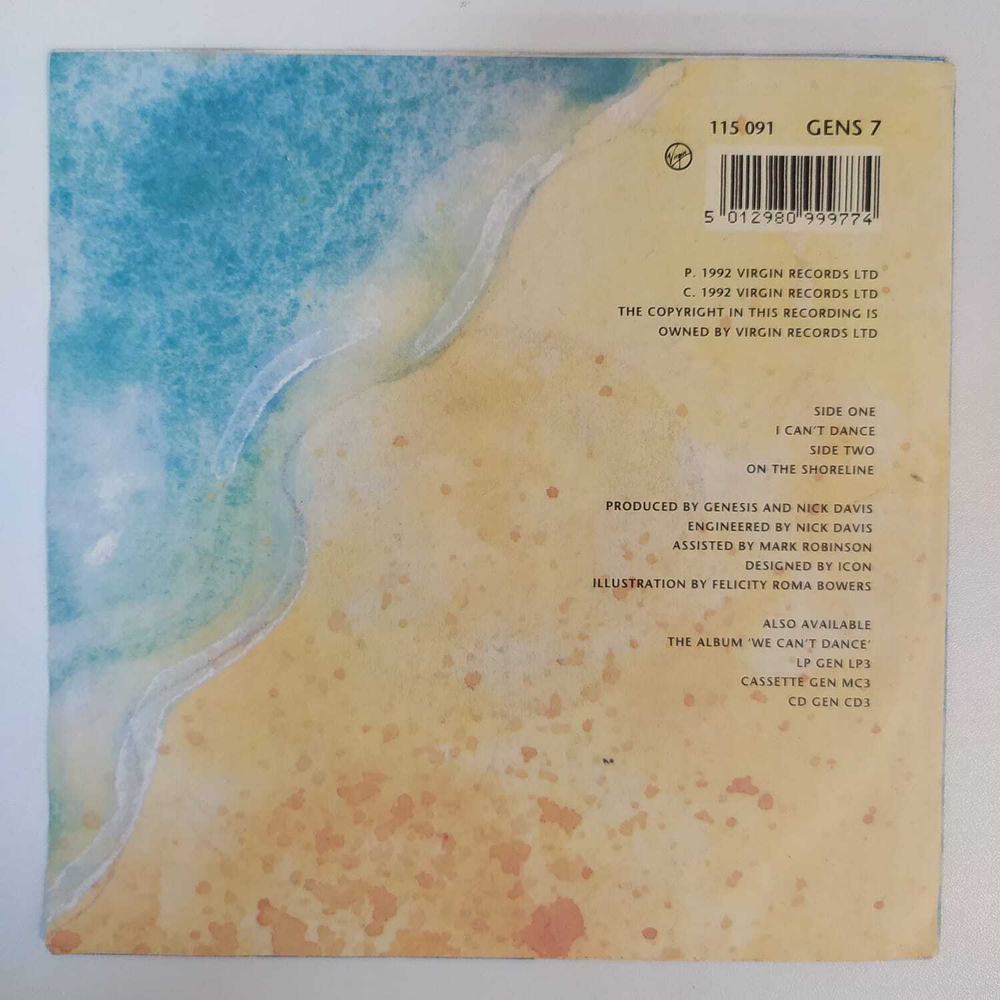 Genesis - I Can't Dance (Европа 1991г.) 7", 45 RPM, Single