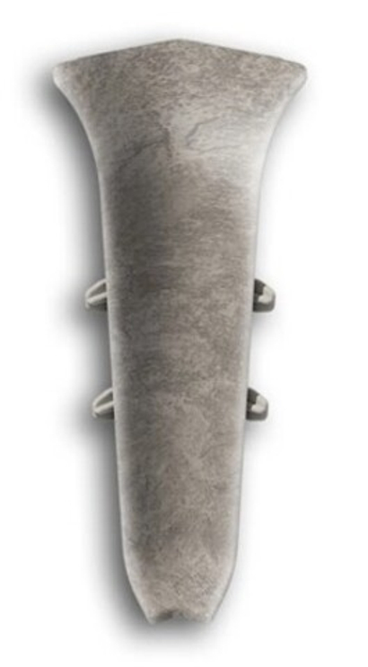 Угол внутренний для плинтуса 70мм "Идеал Классик", 547 Лофт светло-серый