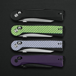 Нож Гладкий / Slick фиолетовый карбон