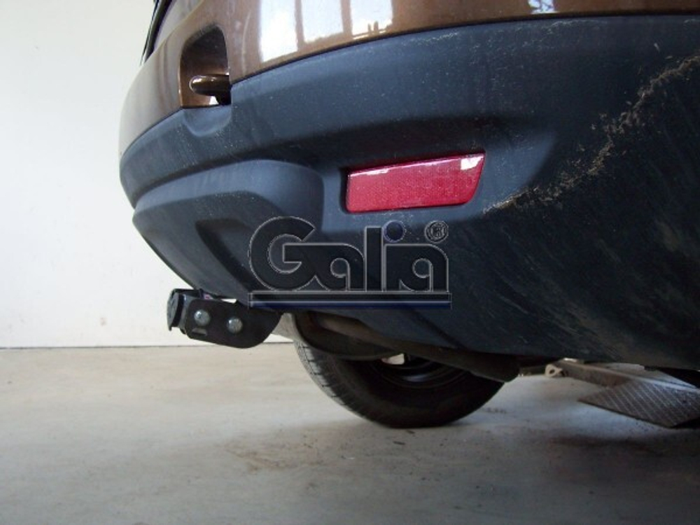 Фаркоп оцинкованный Galia D041C для Renault Duster 2010-2015, 2015-2019 2WD/4WD, Nissan Terrano 2014-(паспорт и сертификат в комплекте)(без электрики)