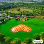 Надувная подушка на платформе «Солнечные волны» 17,5×17,5×1,5 м