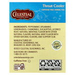 Celestial Seasonings, травяной чай, охлаждающая смесь для горла, без кофеина, 16 чайных пакетиков, 27 г (0,96 унции)