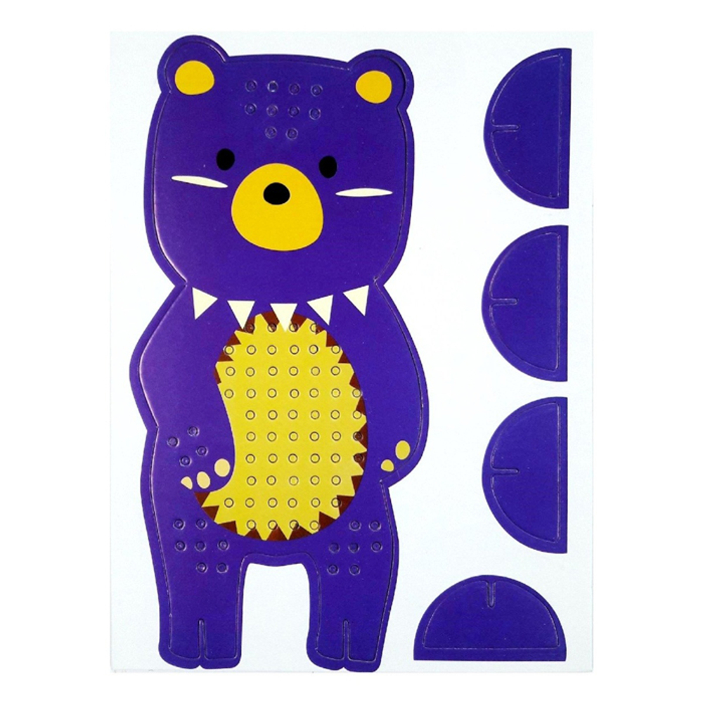 Набор для вышивания крестиком Basir с трафаретом, размер 23.5*18 см, пластиковая игла, ассорти