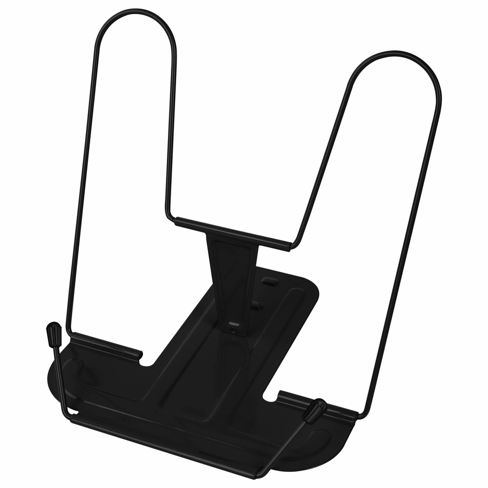 Подставка для книг и учебников BRAUBERG LINE+ металлическая черная европодвес (6 штук в упаковке)