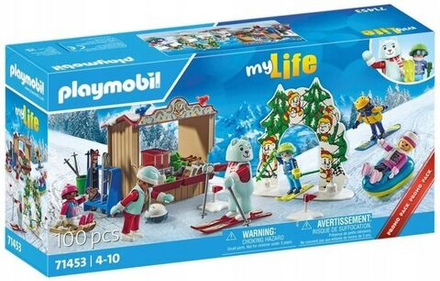 Конструктор Playmobil My Life - Лыжный мир, с лыжным снаряжением и инструктором - Плеймобиль Моя жизнь 71453