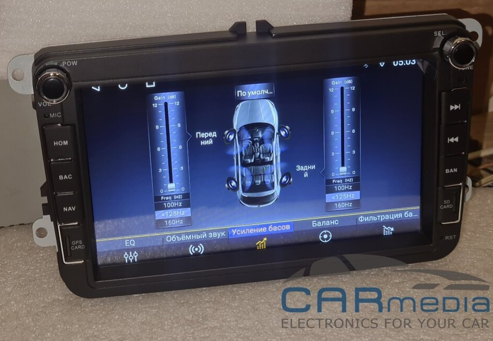 Магнитола Volkswagen T5, T6, Tiguan, Passat, Polo, Jetta, Amarok, Golf и др., Skoda Fabia, Rapid - Carmedia MKD-8019-S10 на Android 12, 4ГБ-64ГБ, CarPlay, SIM-слот