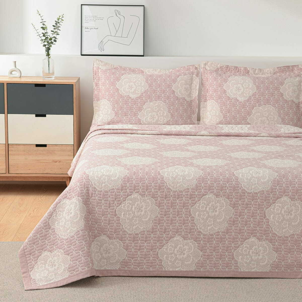 Покрывало 250х260 и 2 декоративные наволочки Arya home Apollo