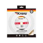 Диск алмазный отрезной сплошной, 230х22,2мм, сухой/мокрый рез KRANZ