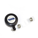 Держатель-рулетка (ретрактор) для бейджа Alingar, 70 см, петелька, клип, черный